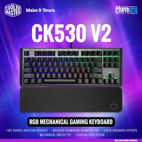 Cooler Master CK530 V2 TKL RGB Mechanical Gaming Keyboard Shopee