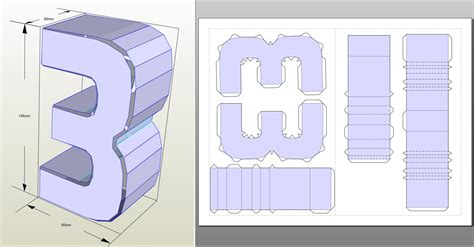 numbers paper turbosquid