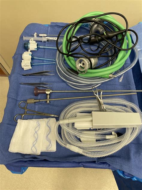 Laparoscopic Salpingectomy Tubal Ligation Mayo Stand And Back Table