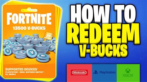 How To Redeem Fortnite V Buck Cards On All Platforms Full Guide Youtube