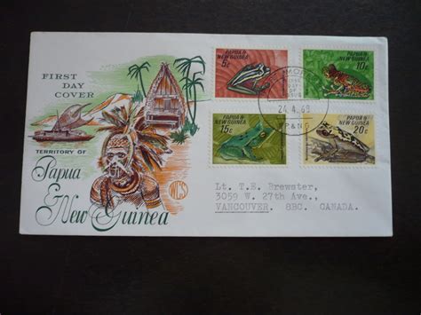 Postal History Papua New Guinea Scott 257 260 First Day Cover