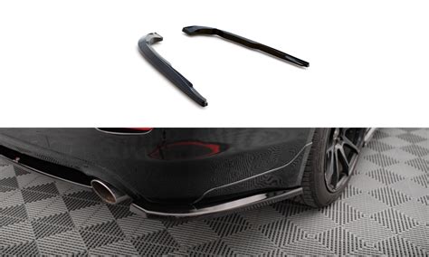 Maxton Heck Ansatz Flaps Diffusor für Infiniti Q50 S Mk1 schwarz