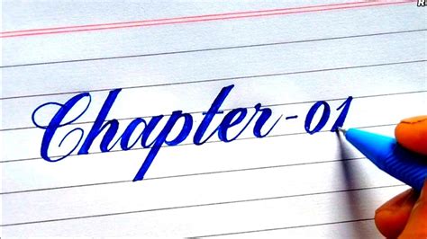 Write The Word Chapter In Script Writing Cursive Writing Youtube