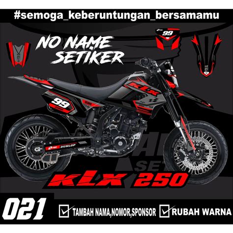 Sticker Sticker Decal Klx Minimalist Fullbody Dekal Sticker