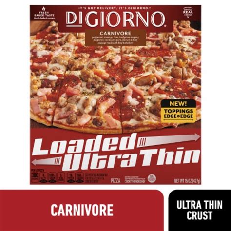 DiGiorno Loaded Carnivore Ultra Thin Crust Frozen Pizza 15 0 Oz Fry