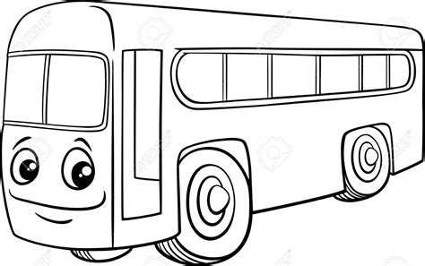 Outline School Bus Clipart Black And White - Rectangle Circle