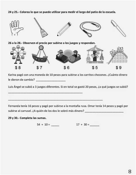 Examen Primer Grado De Primaria Iv Bimestre