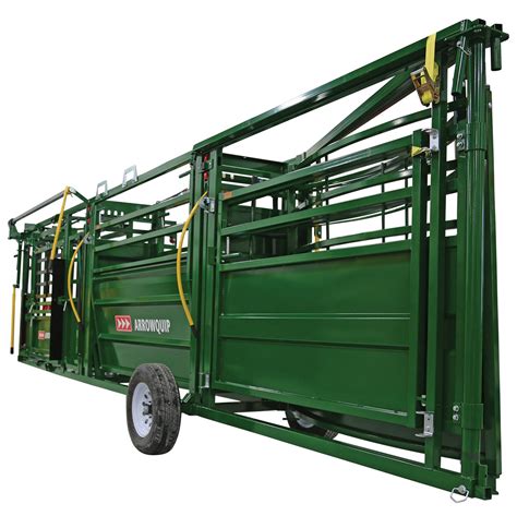 Portable Cattle Squeeze Chute Alley And Tub Arrowquip