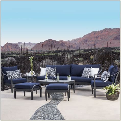 Navy Blue Patio Furniture Cushions - Chairs : Home Decorating Ideas # ...