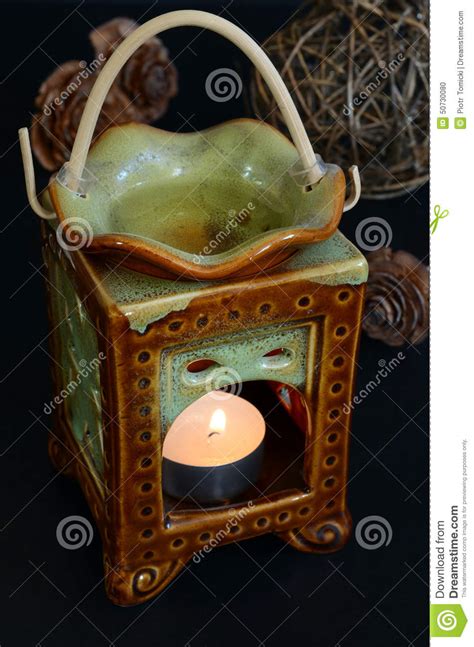Aromatherapy lamp stock photo. Image of burning, grey - 50730080