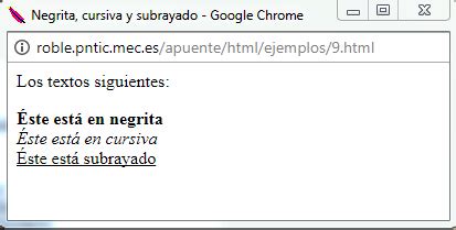 Negrita Cursiva Y Subrayado