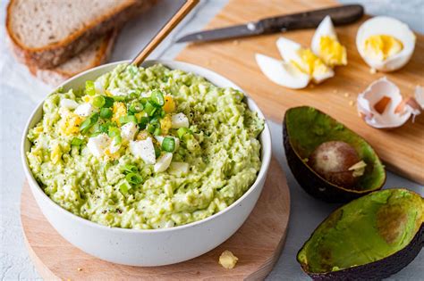 Avocado Eier Salat Leckerer Brotaufstrich