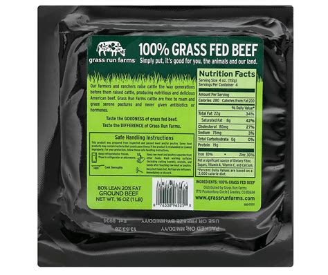 Grass Fed Ground Beef (92% 8%) | Grass Run Farms Products