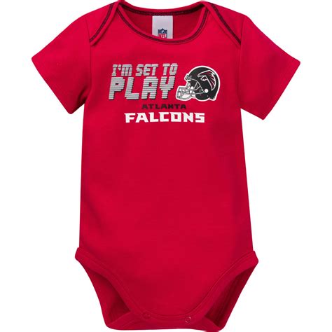 Falcons All Set To Play 3 Pack Bodysuit Set Babyfans