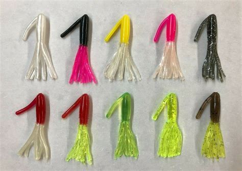 Solid Head Weedless Crappie Tube Jigs Pack Choose Color Usa