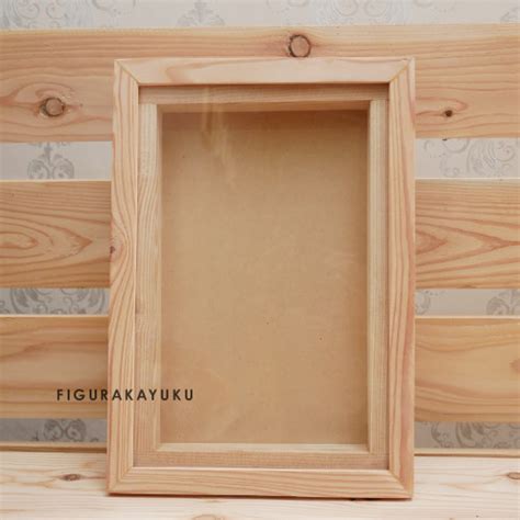 Jual Frame 3D Bingkai Mahar Hantaran Scrapbook Figura Kayu 30 X