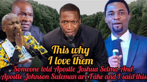 Amazing I Was Told Apostle Joshua Selma Johnson Suleman Are Fake