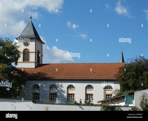 ev kirche reilingen stock photo alamy