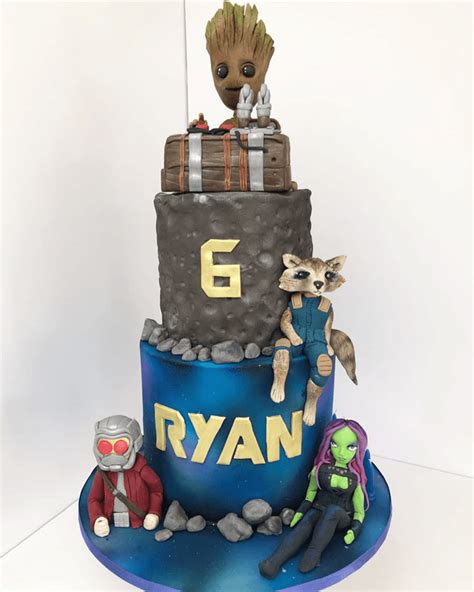 Guardians Of The Galaxy Birthday Cake Ideas Images Pictures