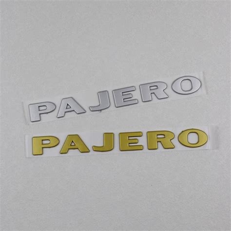 Abs Plastic Emblems For Pajerocar Badge Logo Sticker Pajero Letter