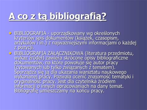 Jak Zrobi Bibliografi Do Prezentacji Swyft