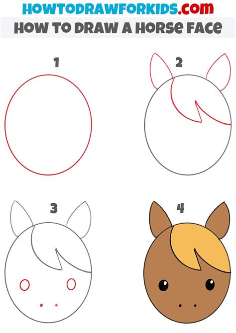 How to Draw a Horse Face: Step by Step