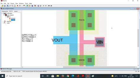 Post Layout Simulation Of Cmos Inverter Using Electric Vlsi Open Source