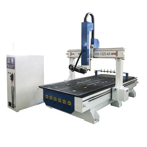 WS 1325 4A 180 Degree Rotate Spindle 4 Axis Wood CNC Router With ATC