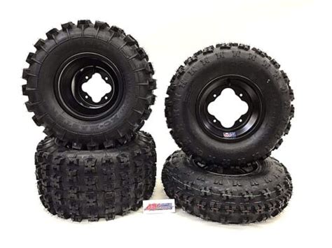 Gbc Xc Master Tires Dwt A5 Black Rims Frontrear Trx450r Trx250r Trx 400ex 400 Ebay