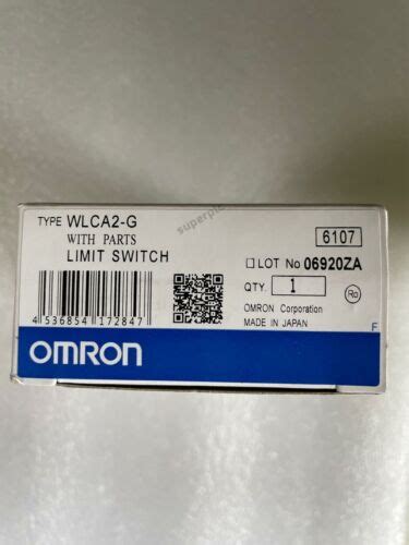 Omron Limit Switch Wlca G Wlca G New In Box Free Shipping Ebay