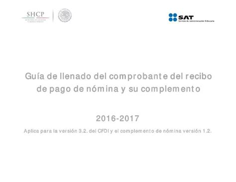 Pdf Gu A De Llenado Del Comprobante Del Recibo De Este Documento Se