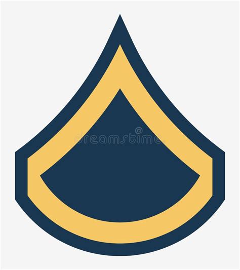 Military Ranks And Insignia Stripes And Chevrons Of Army Stock Vector