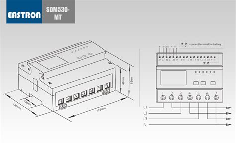 Sdm Mt Phase Multi Function Din Rail Energy Meter Multi Rate