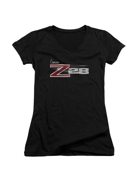 Chevrolet Automobiles Chevy Camaro Z28 Juniors V Neck T Shirt Tee