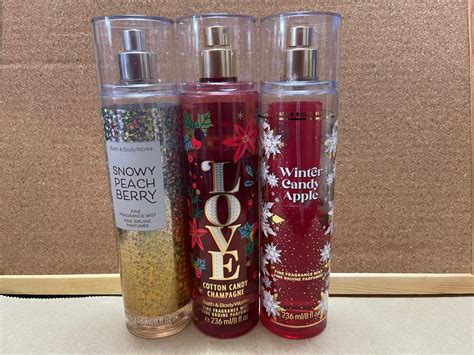 Bath Body Works Fragrance Mist Decants Ml Christmas Scents Beauty