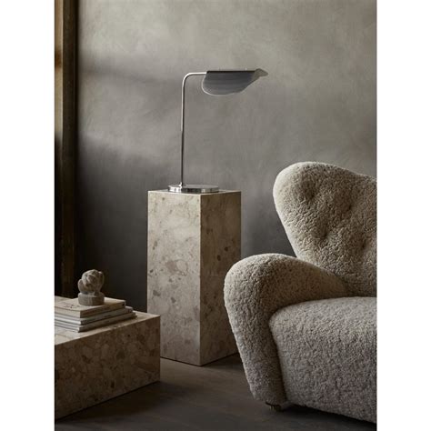 Audo Plinth Pedestal Gray Kendzo Marble Andlight