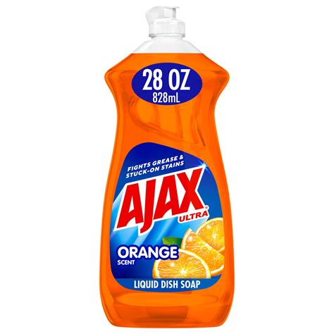 Ajax Ultra Essential Dishwashing Detergent Orange Scent With Triple