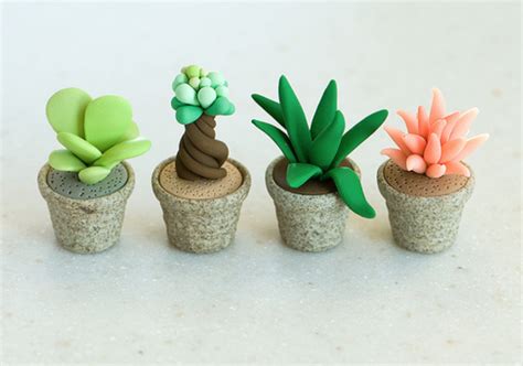 Polymer Clay Cactus Made By Joojoo Etsy Polymer Clay Fairy Polymer