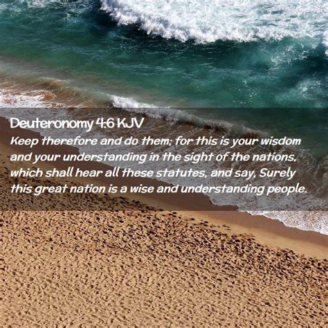 Deuteronomy 4:6 KJV Bible Verse Images