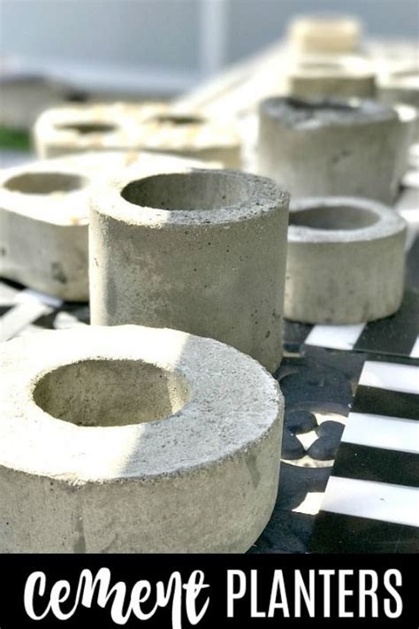 Make Easy Cement Planters For Ts Or To Sell Using Recycled Plastics And A Bag Of Inexpensive