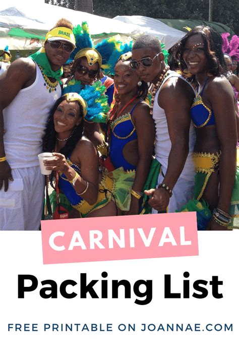 Carnival Packing List What To Pack For Trinidad Carnival Carnival