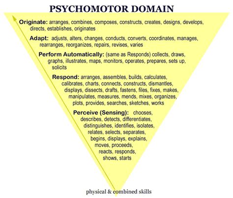 Taxonomy Of Educational Objectives Psychomotor Domain Cdc