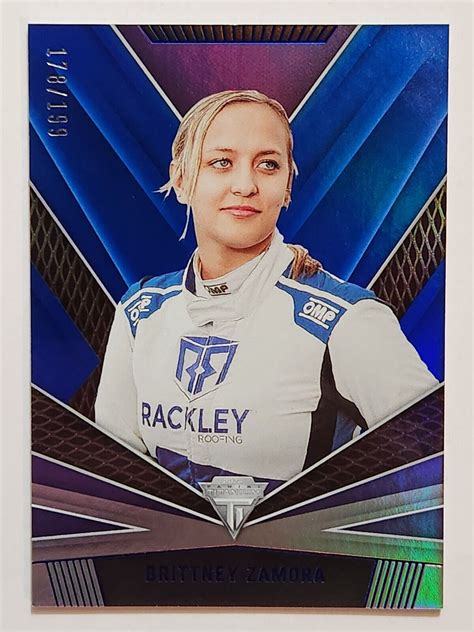 2023 Panini Chronicles Titanium Blue 5 Brittney Zamora 199 For Sale