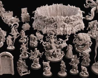 Of Brains And Tentacles Stl Pack Tabletop Stl Pack Miniature Stl Pack