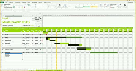 Beeindruckend Projektplan Excel Vorlage 2017 Various Vorlagen