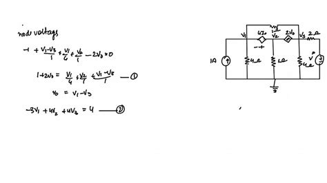 Solved For The Circuit Shown In Fig P Find The Labeled Node