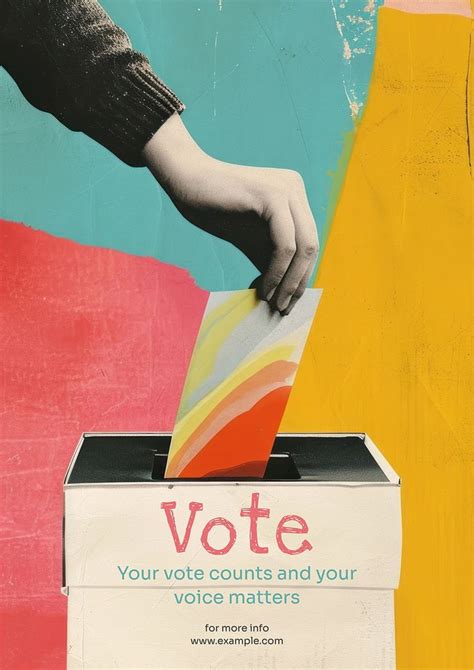 Vote Poster Template Free Photo Rawpixel