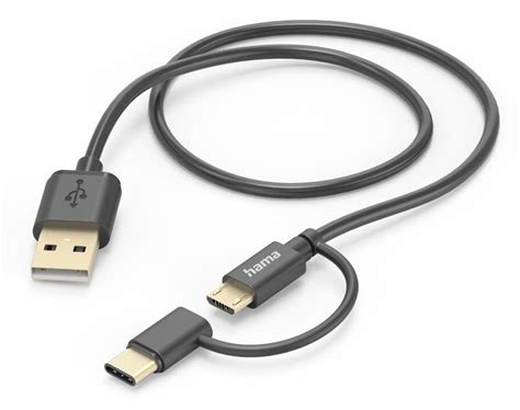 HAMA 1 M Kabel USB Micro USB B USB Typ C Niskie Ceny I Opinie W