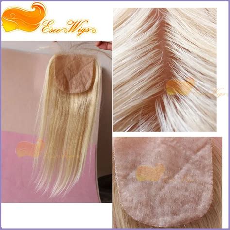 Factory Wholesale Blonde Silk Base Closure Straight Color