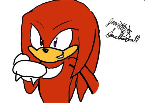 Knuckles Drawing by QTStartheHedgehog on DeviantArt